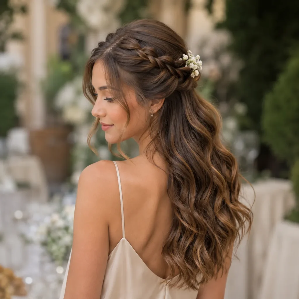 Braided Half-Up Long Waves