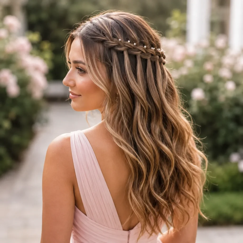 Braided Half-Up Waves