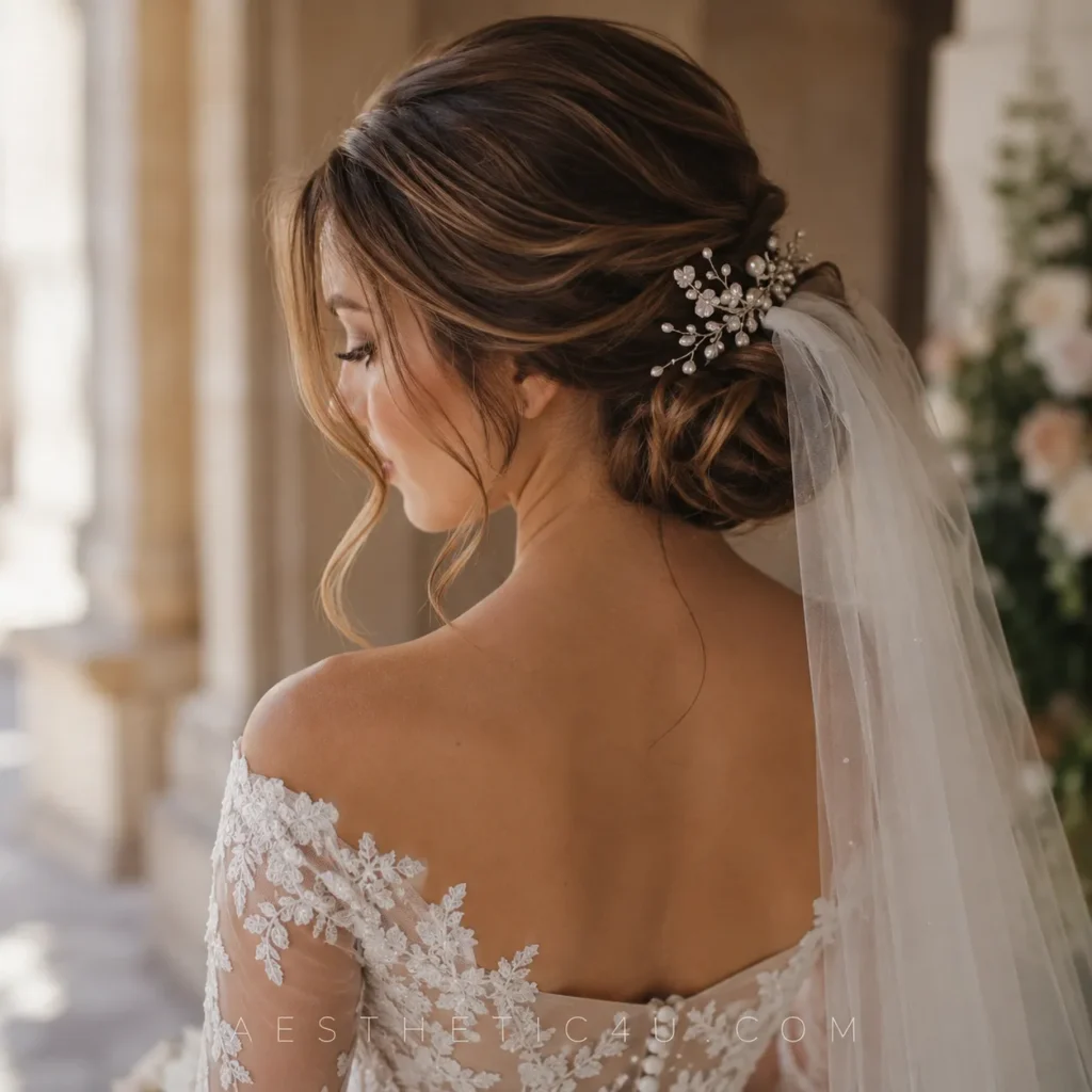 Sleek Bridal Bun30 Classic Bridal Hairstyles That Never Go Out of Style