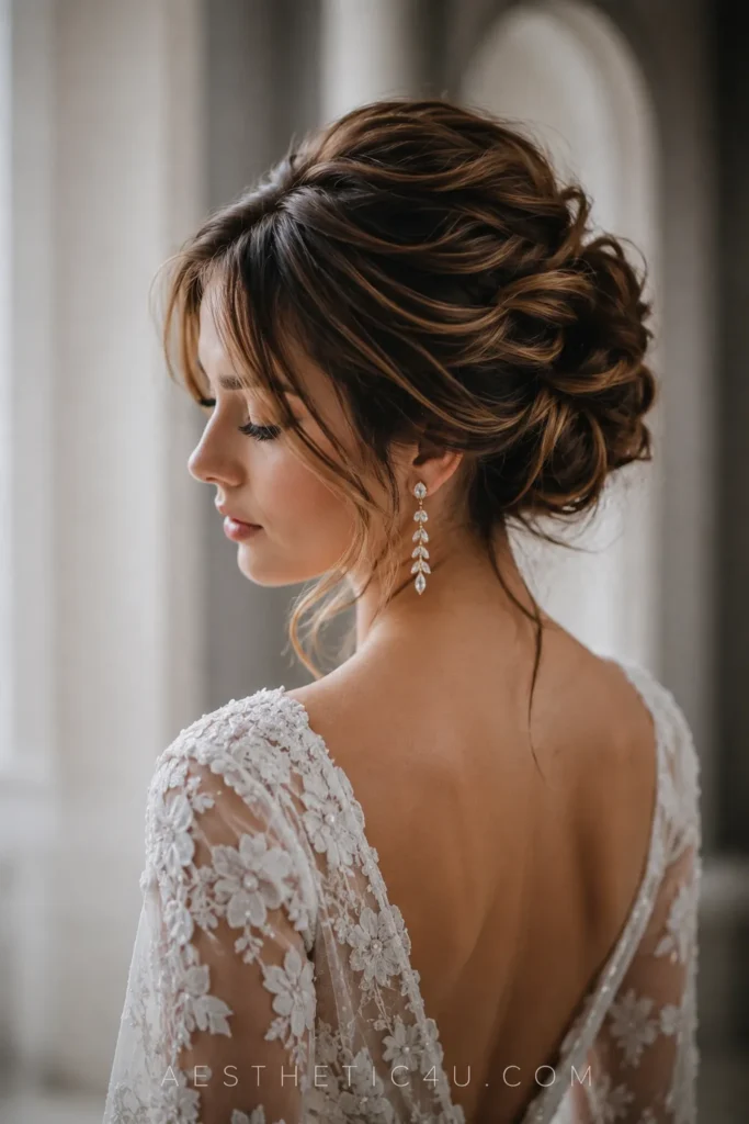 Classic Low Chignon 30 Classic Bridal Hairstyles That Never Go Out of Style
