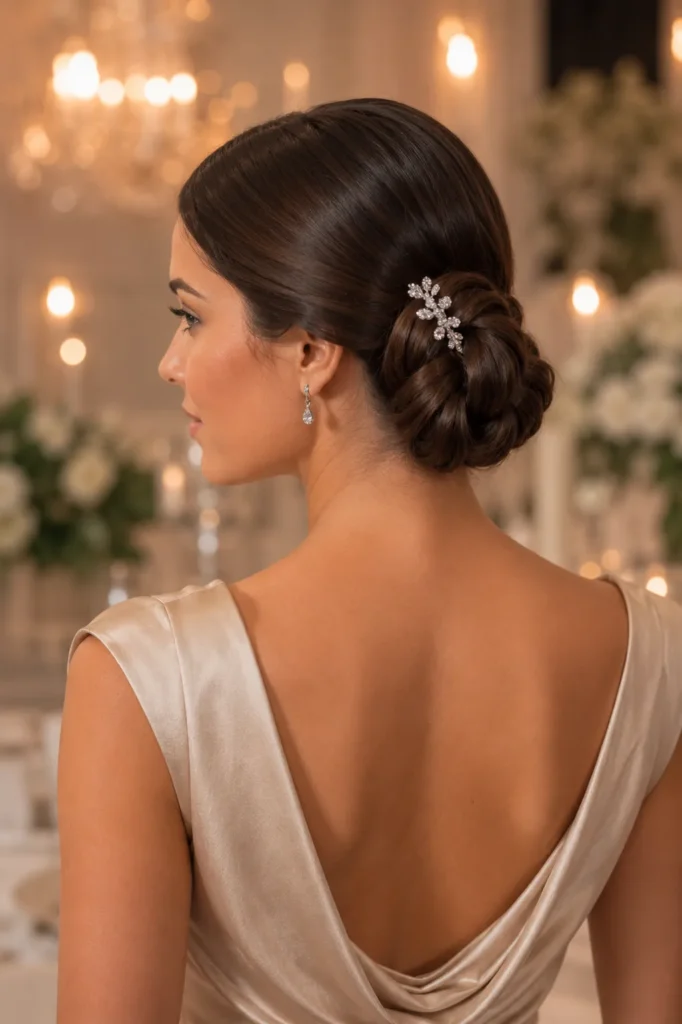 Elegant Sleek Low Bun