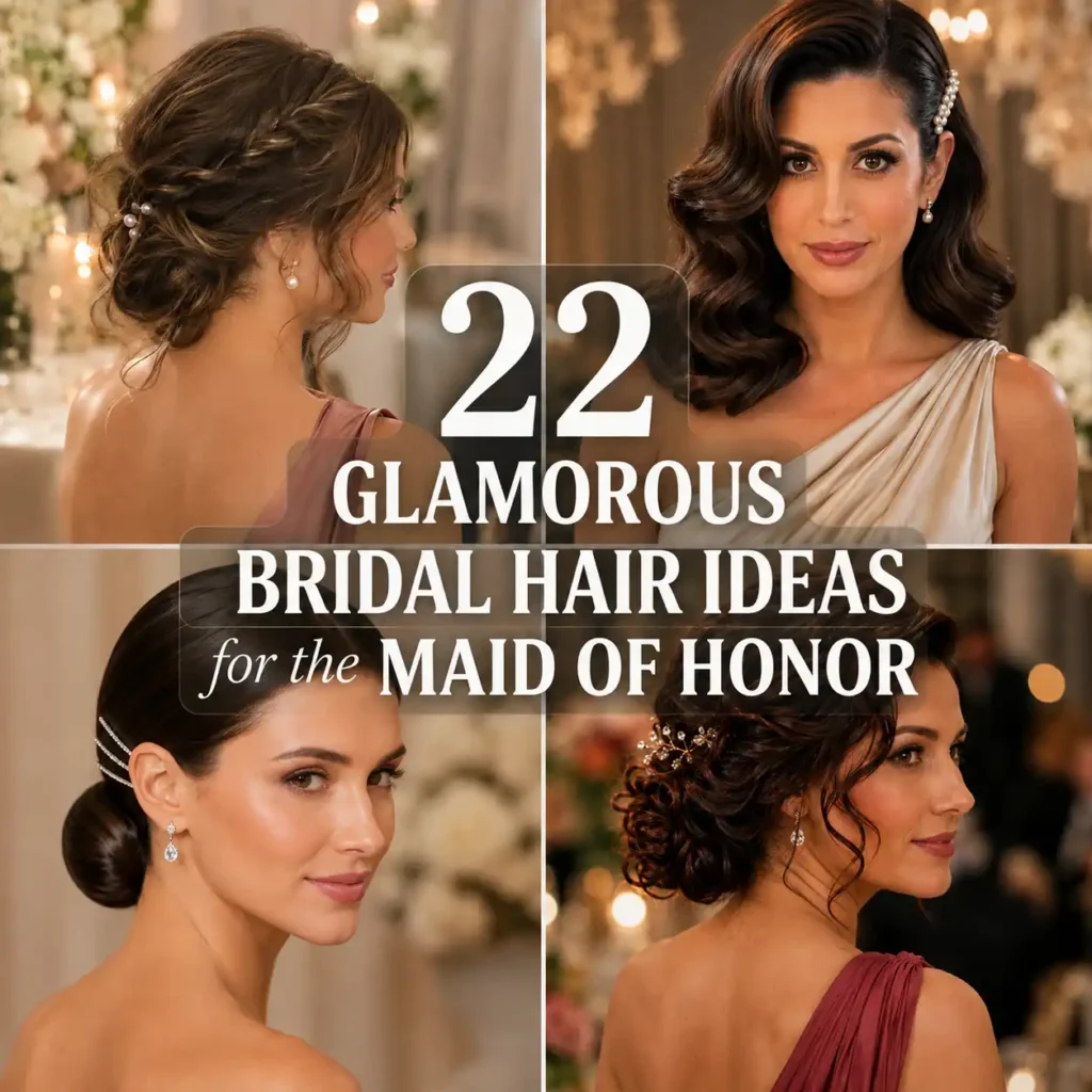 Glamorous Bridal Hair Ideas for the Maid of Honor