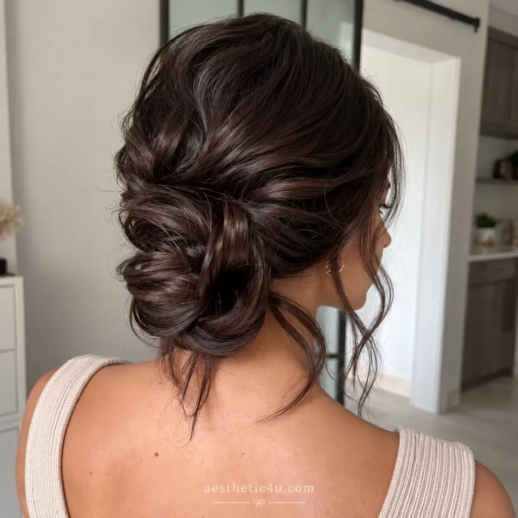 Soft Messy Low Bun