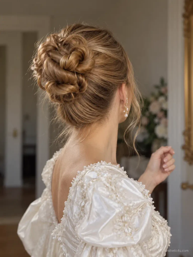 1. Twisted High Bun