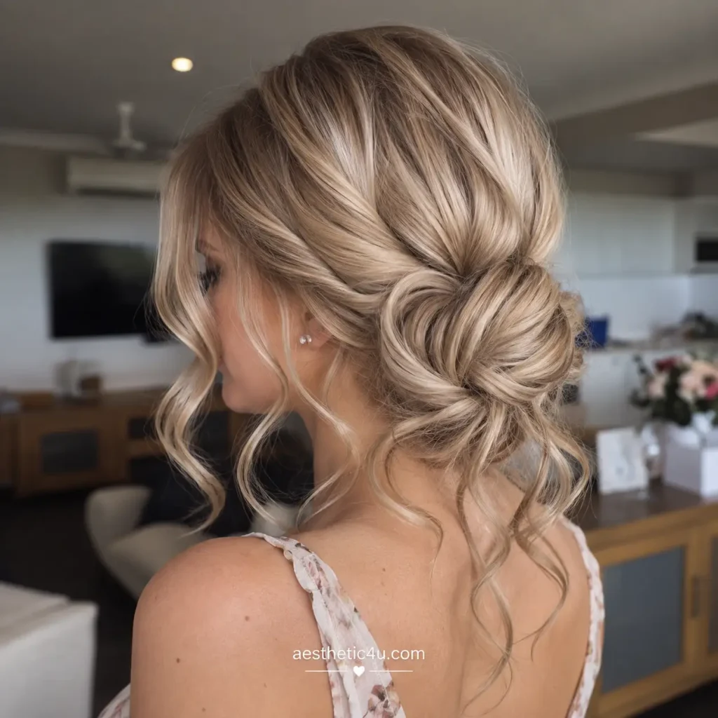 Chignon With Loose Tendrils