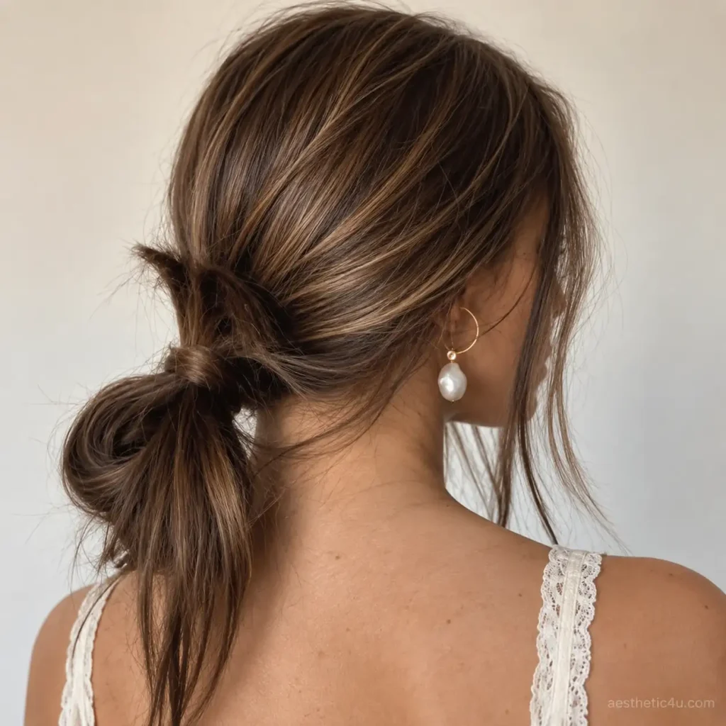 Soft Chignon-Style Messy Bun