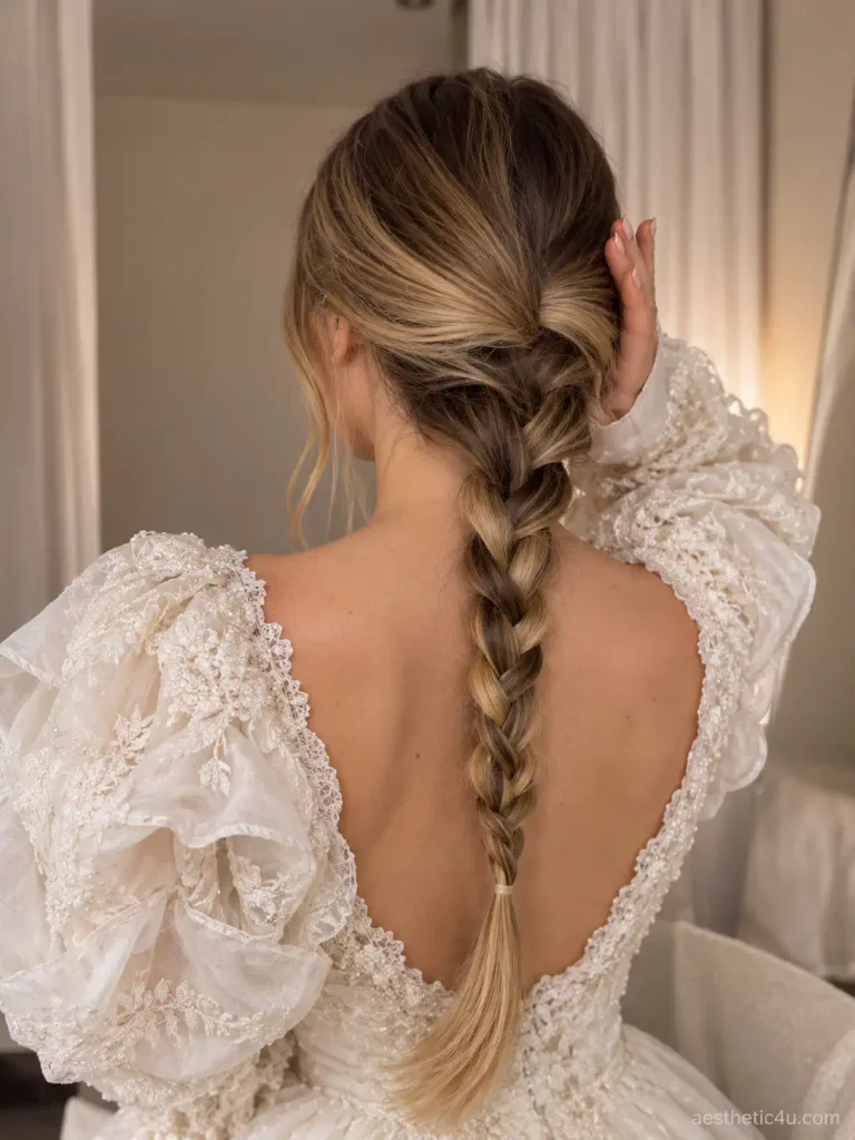 12. Loose Braid Aesthetic Hairstyle