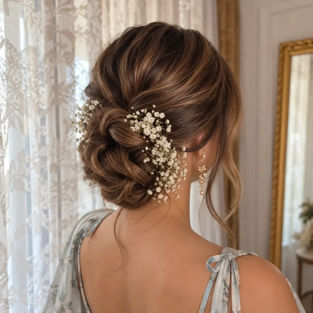 Floral Textured Updo