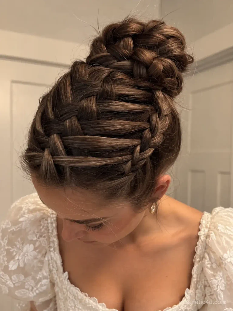 13. Waterfall Braid into Dutch Braid