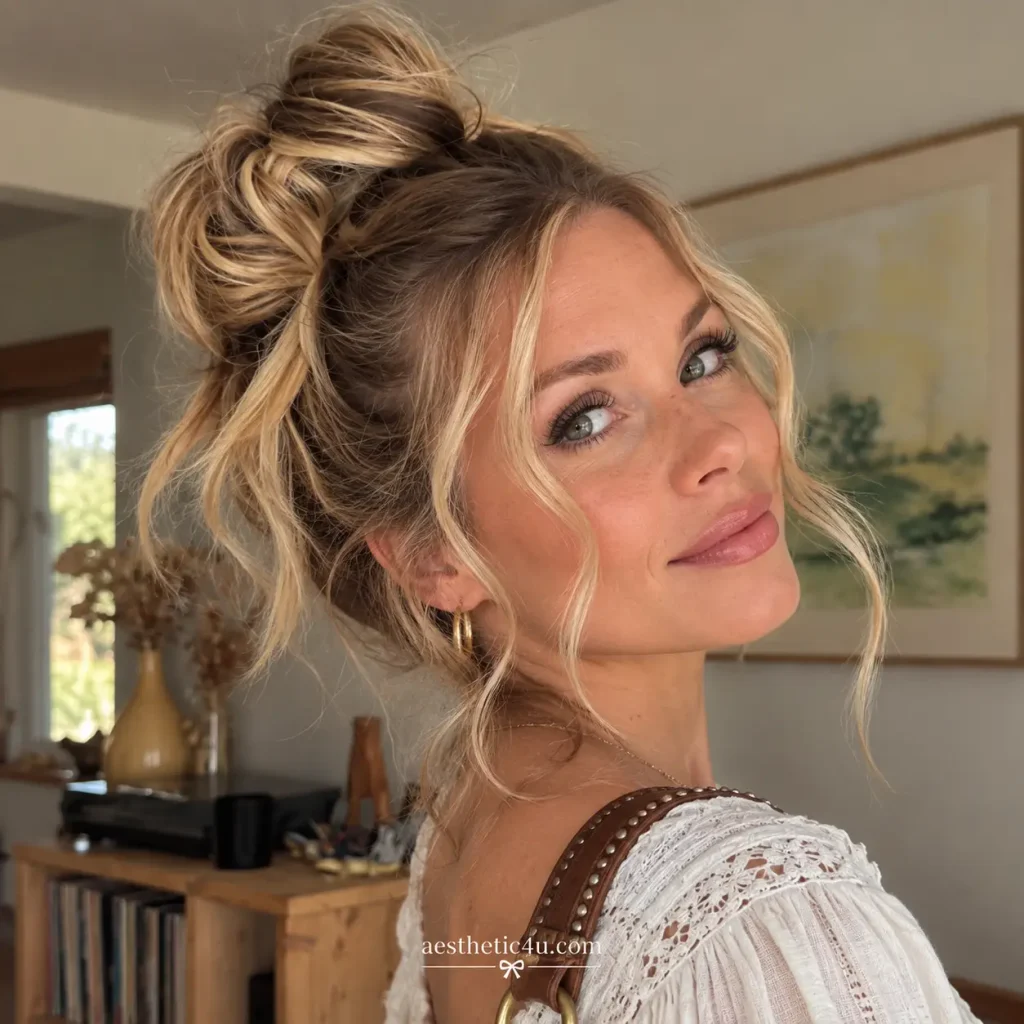 Boho Messy Bun