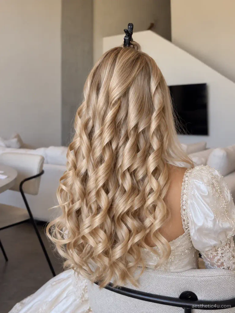 17. Long Voluminous Wedding Curls