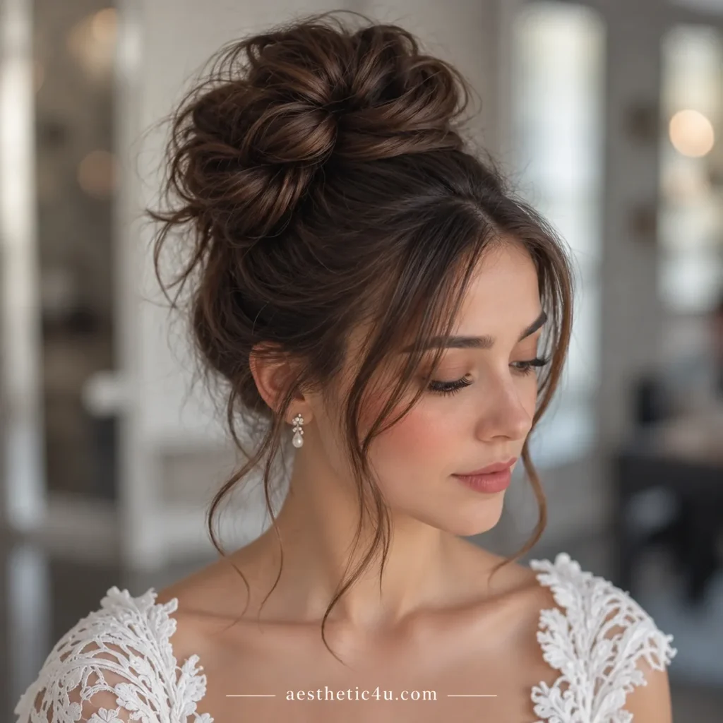 Half-Loose Messy Bun