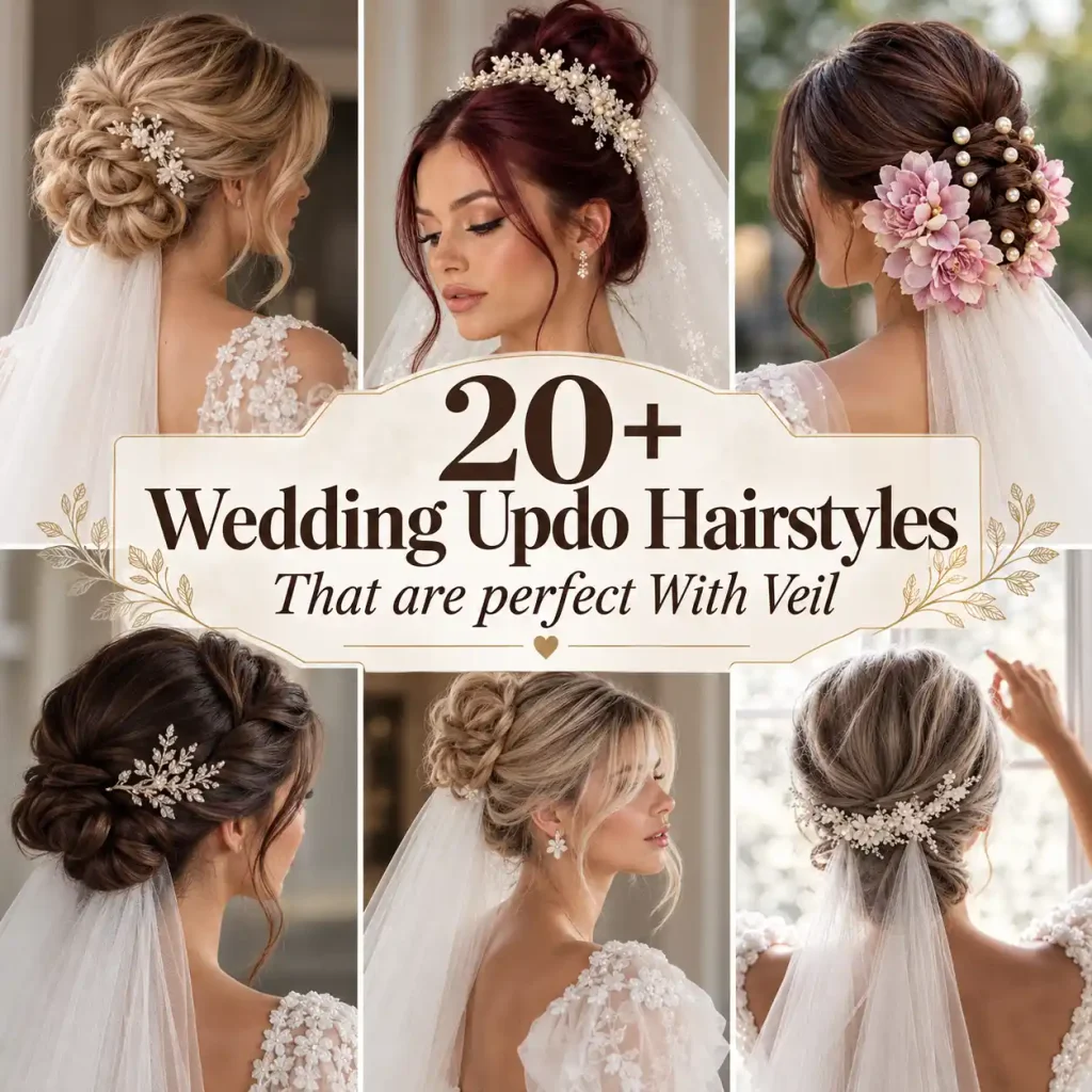 Wedding Updo Hairstyles That are perfect With Veil