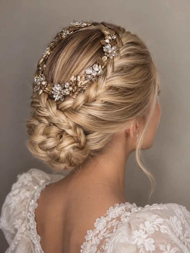 20. Modern Majestic Bridal Updo