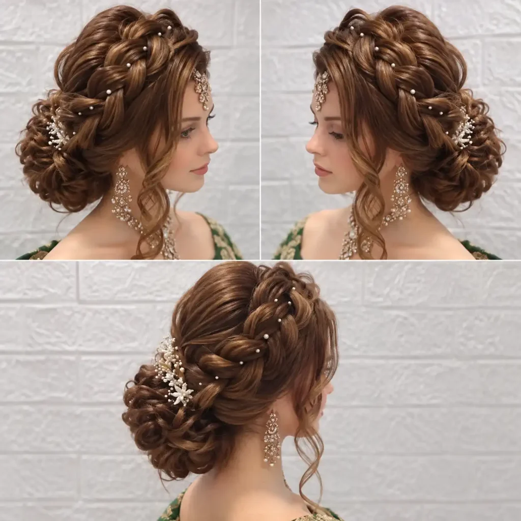 Elegant Messy Bun With Gold Pins