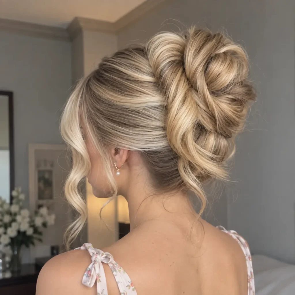 Effortless Textured Bridal Updo