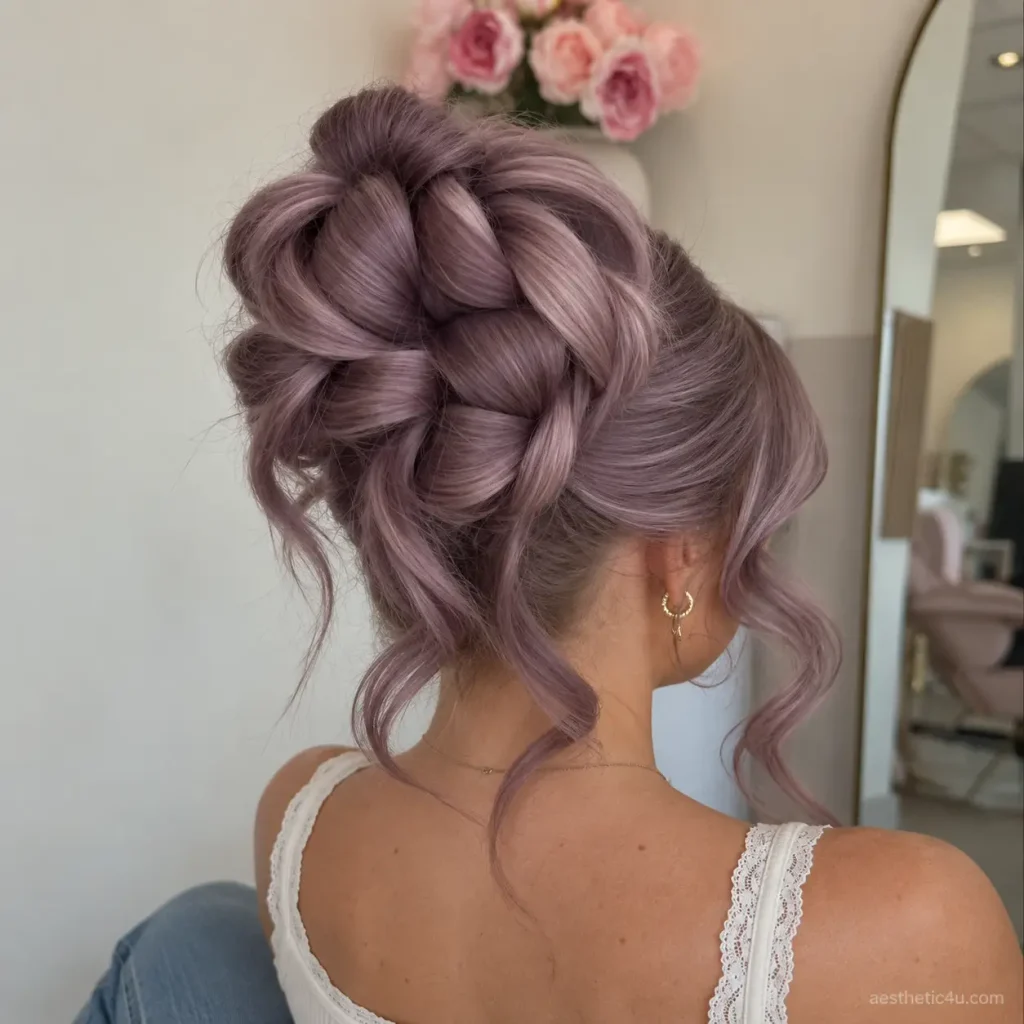 Soft Boho Prom Bun
