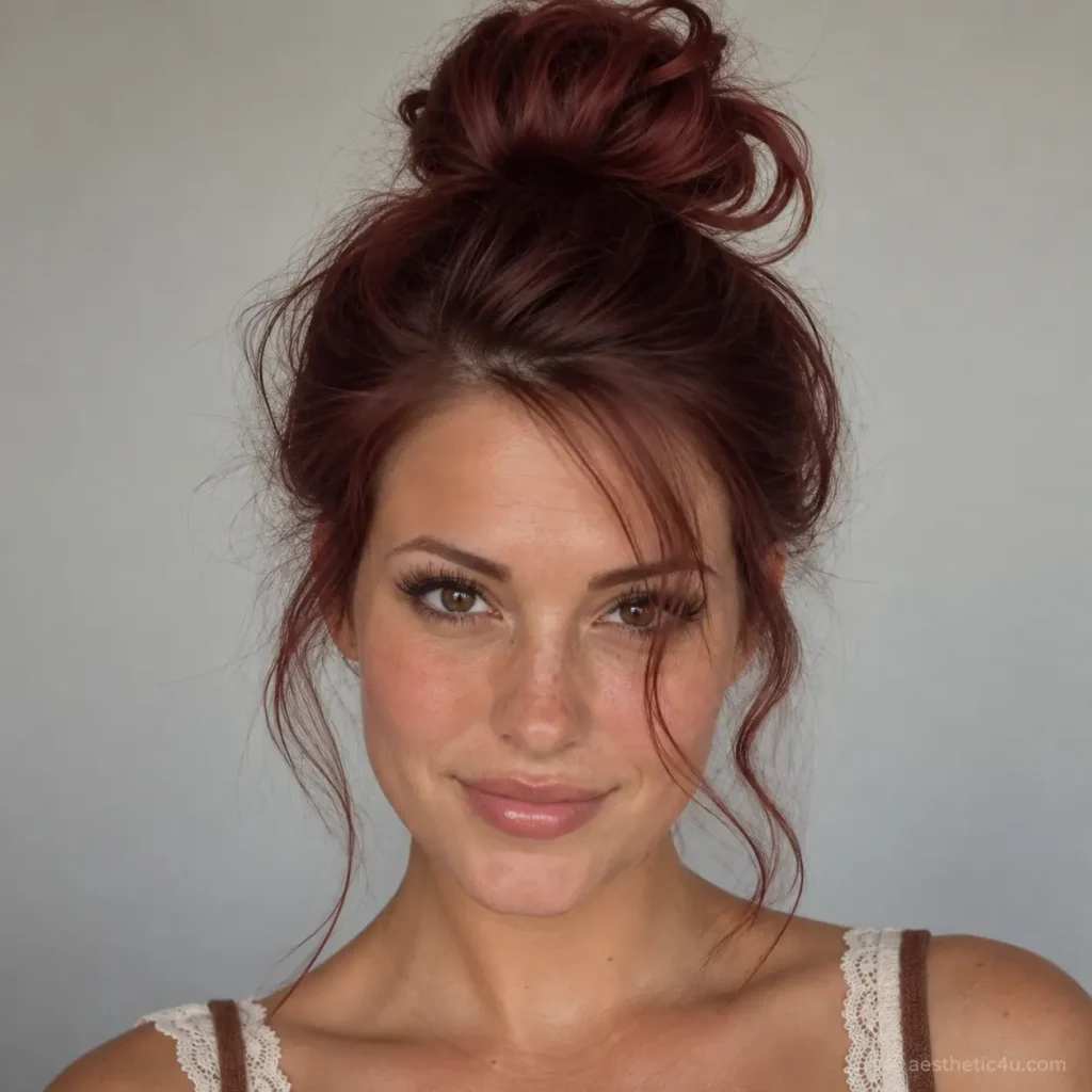 Sleek-Front Messy Bun