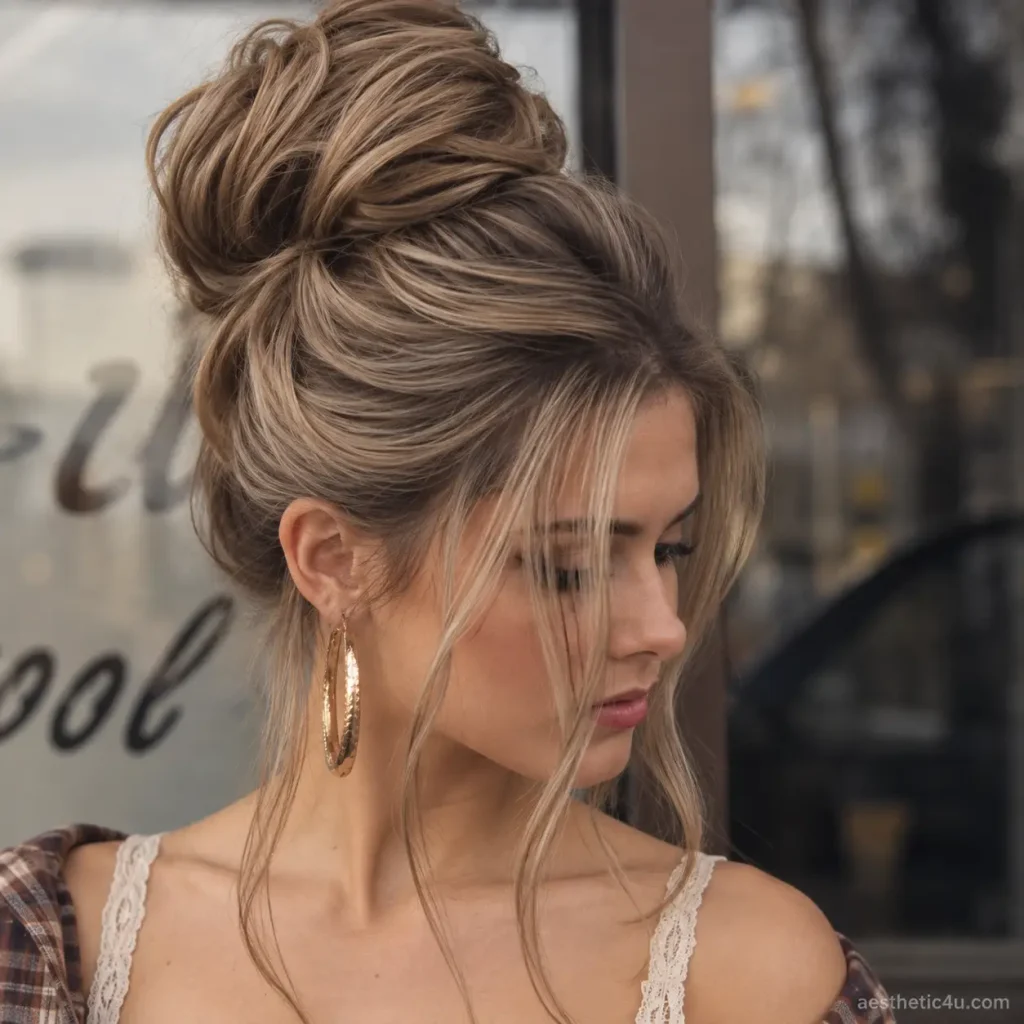 . Birthday Party Messy Bun