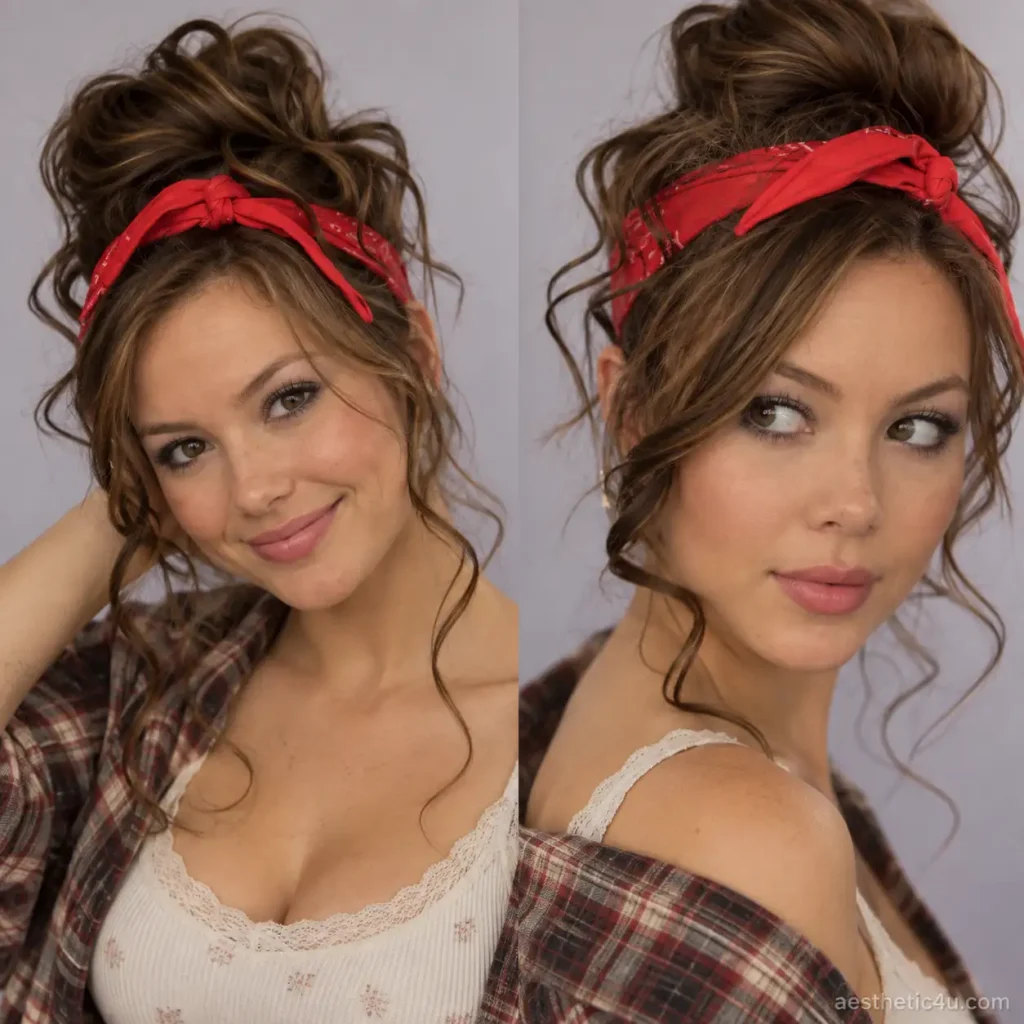 Messy Bun With a Headband