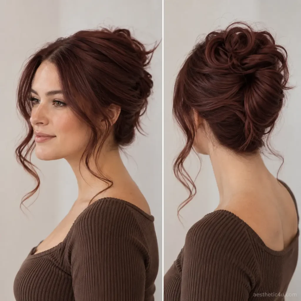 Classic French Twist With Volume