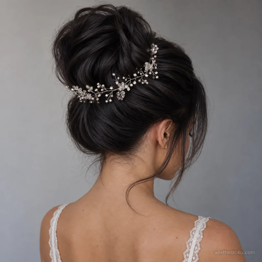 4. High Bridal Bun