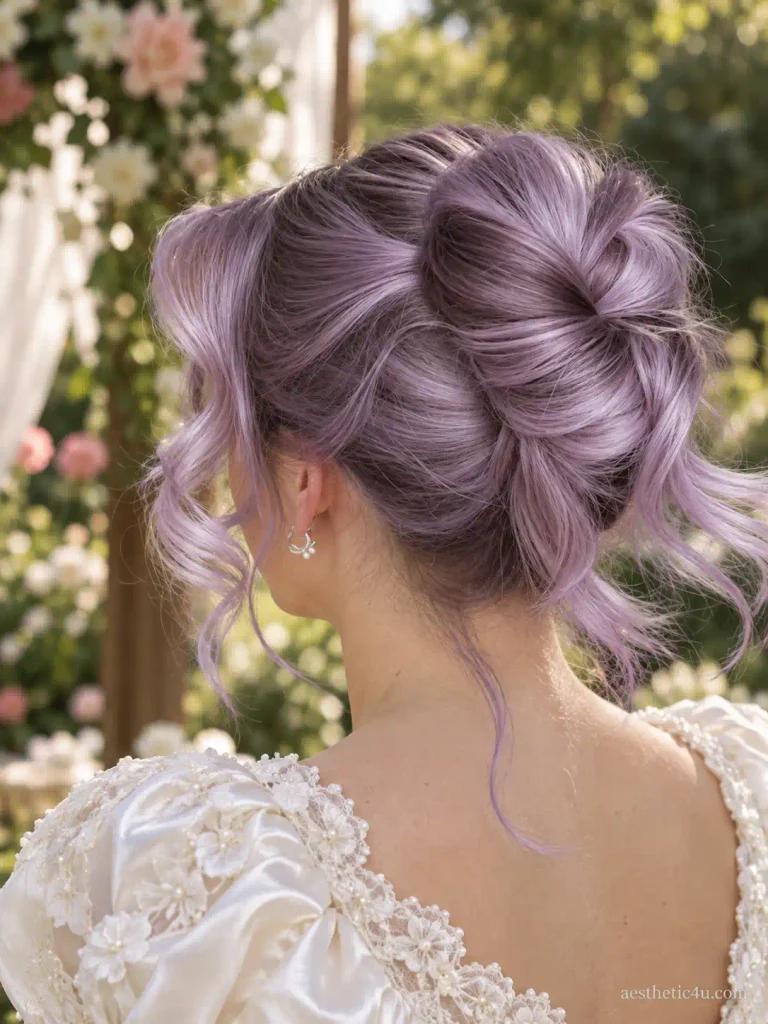 4. Messy Bridal Updo