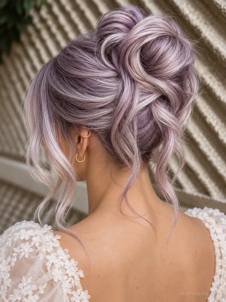 5. Messy High Bun