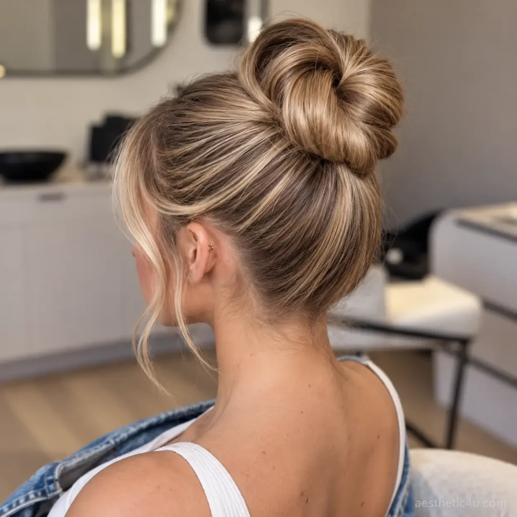5. Sleek High Bun