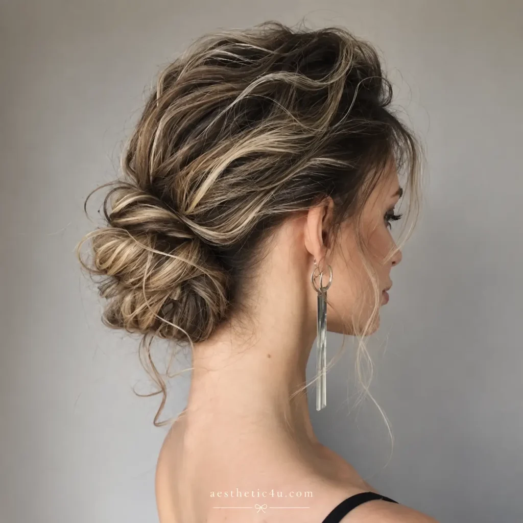 Textured Low Chignon