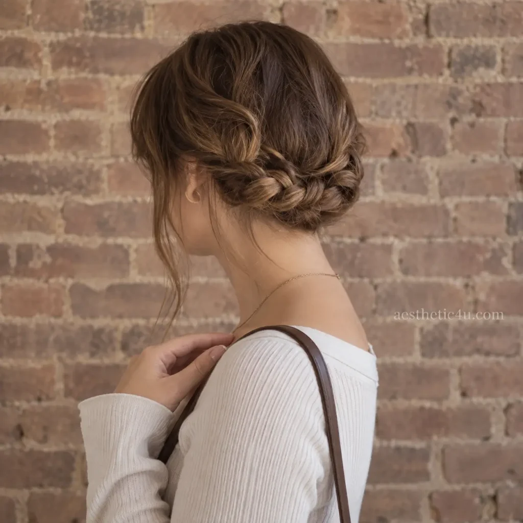 Braided Low Updo
