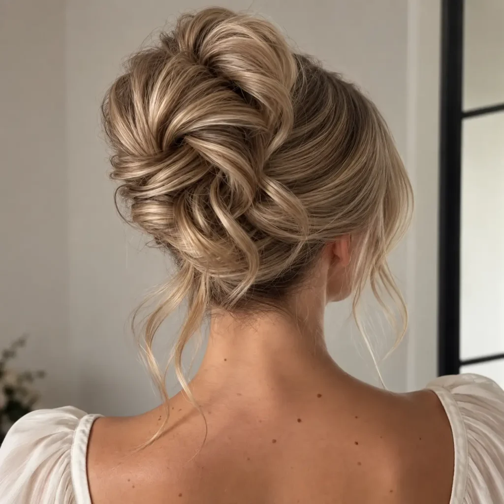 Textured Bridal Updo