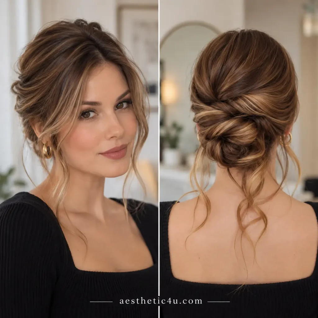 Boho Low Messy Bun