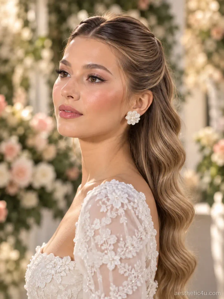 8. Strapless Wedding Hairstyles