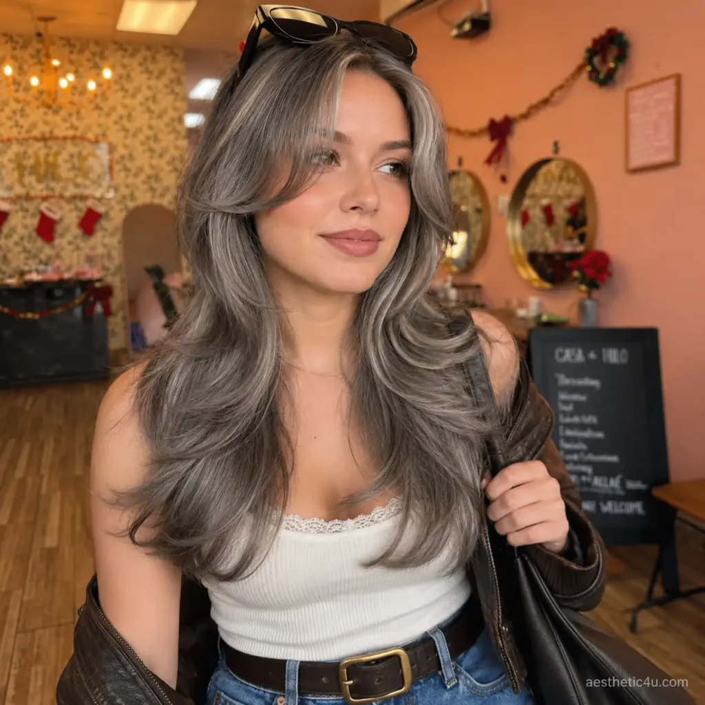15 Long Layers with Curtain Bangs | Trendy Haircut 2026