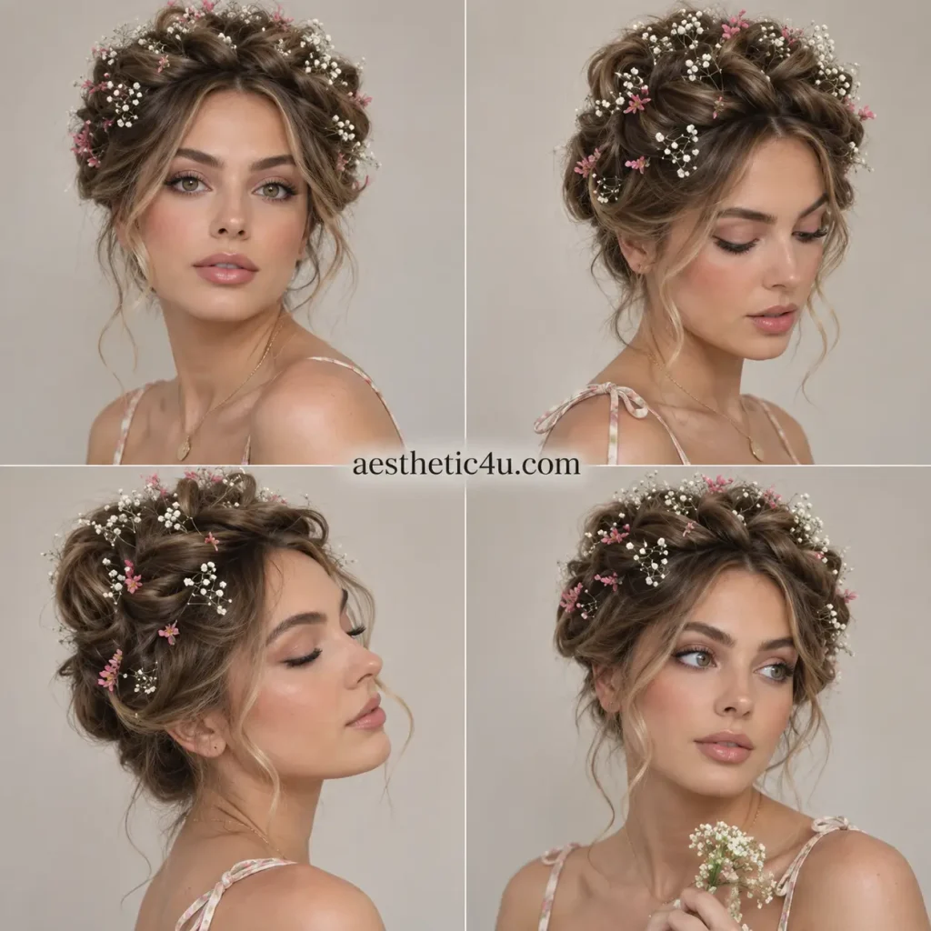 Romantic Floral Updo