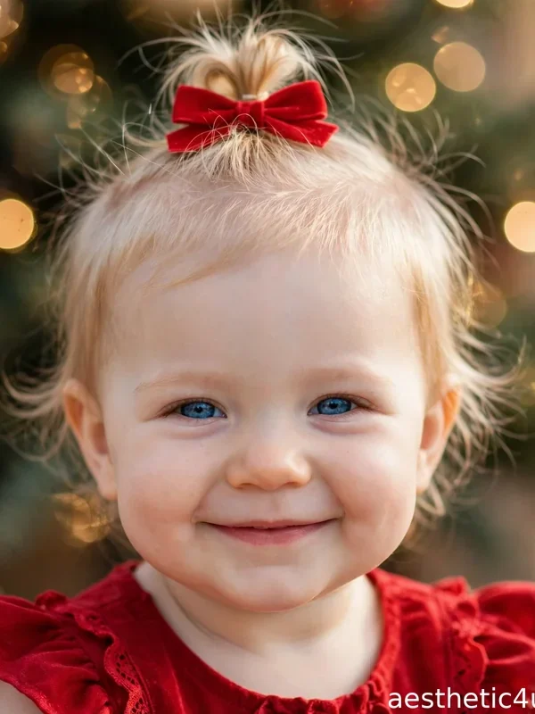 16 Christmas Hairstyles for Baby Girls That Melt Hearts