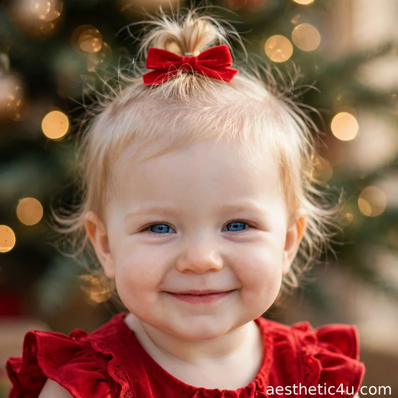 16 Christmas Hairstyles for Baby Girls That Melt Hearts